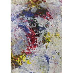 Acryl Malerei, "Gesicht", 59 x 83 cm--werky
