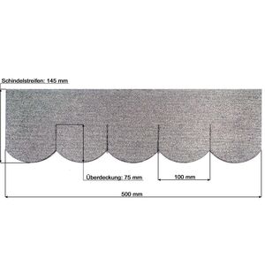 Biberschwanzschindeln grau (100 mm) - 3 Set--werky