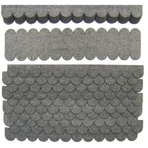 Biberschwanzschindeln grau (41 mm) - 1 Set--werky