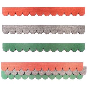 Biberschwanzschindeln Rot RUND (41 mm) - 1 Set--werky
