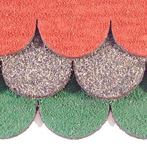 Biberschwanzschindeln grün (41 mm) - 1 Set--werky