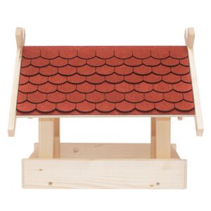 Vogelhaus mit Dachschindeln Bausatz - Rot--werky