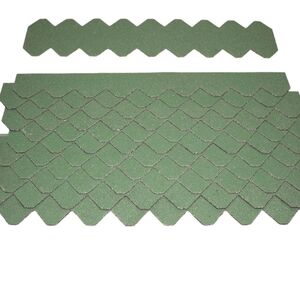 1 Set Dachschindeln Schiefer (55 mm) grün--werky