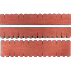 3 Streifen Dachschindeln Biberschwanz (33 mm) - First rot--werky