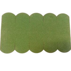 3 Streifen Dachschindeln Biberschwanz (100 mm) - First grün--werky