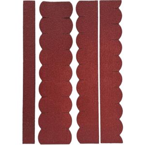 2 Sets Dachschindeln Biberschwanz (33 mm + 30 cm lang) rot--werky