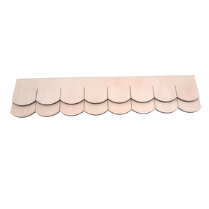1 Set Holzschindelstreifen Biberschwanz 50 mm--werky