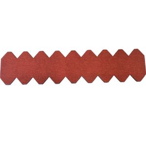1 Streifen Dachschindeln Schiefer (55 mm) - First rot--werky