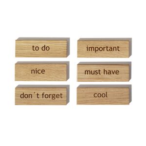 Holzmagnete "Words"-side by side-werky