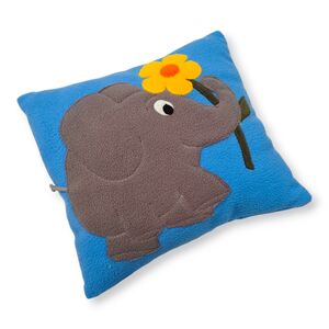 Kuschelkissen "Elefant/Blume"-Pommerscher Diakonieverein-werky