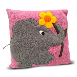 Kuschelkissen "Elefant/Blume"-Pommerscher Diakonieverein-werky