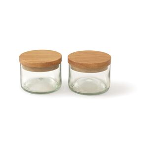 Salz & Kräuterdosen 2er Set Glas klar-side by side-werky