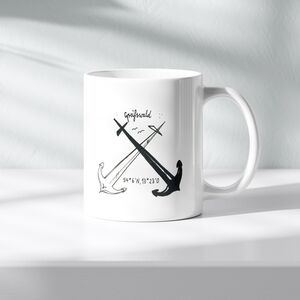 Originell bedruckte Tasse mit maritimen Motiv "Greifswald"--werky
