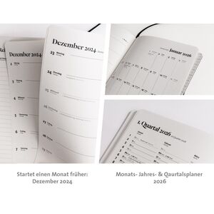 Taschenkalender 2025 „Design Kalender“ - Schwarz-tyyp-werky
