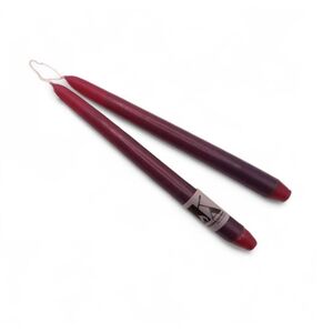2x handgezogene Kerze - mehrfarbig (mittel)--werky