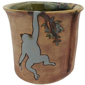 Übertopf bemalt Dschungel-Manufaktur Martinshof-werky