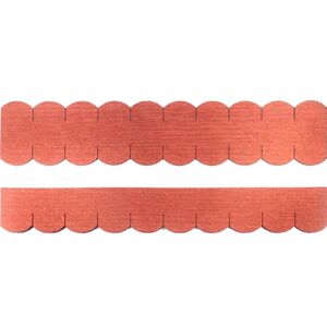 2 Sets Dachschindeln Biberschwanz (50mm) rot--werky