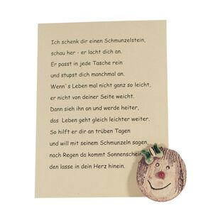 10 Stück Schmunzelstein mit Schmuck--werky