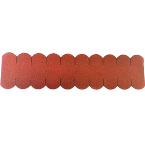 2 Sets Dachschindeln Biberschwanz (50mm) rot--werky