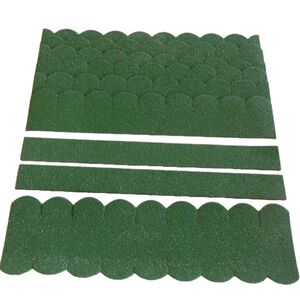 3 Set Dachschindeln Biberschwanz (65 mm + 415 mm lang) grün--werky