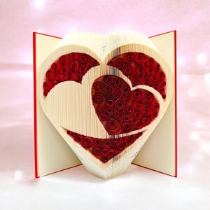 Buchfaltkunst "Herz in Herz"--werky