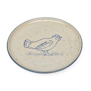 Kinderteller „Huhn“ - handbemalt, Ø 20 cm--werky