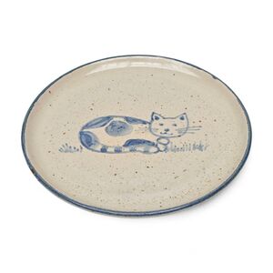 Kinderteller „Katze“ - handbemalt, Ø 20 cm--werky
