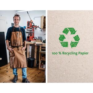 Notizbuch A5 Querformat „Blanko“ – Kreativ quer gedacht auf Recyclingpapier--werky