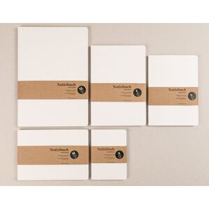 Notizbuch A5 Querformat „Blanko“ – Kreativ quer gedacht auf Recyclingpapier--werky