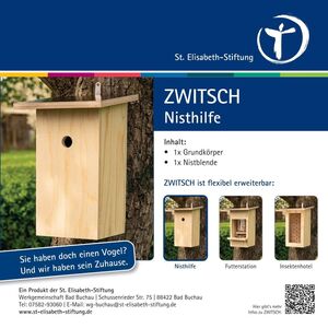 Zwitsch Nisthilfe und Vogelhaus - Star - modular erweiterbar--werky