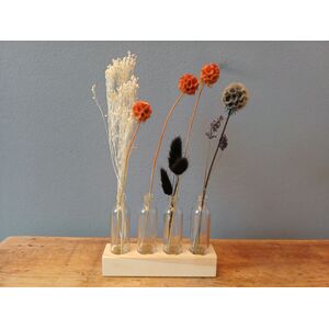 Blumen- und Gräservasen mit 4 Gläsern--werky