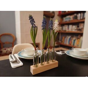 Blumen- und Gräservasen mit 4 Gläsern--werky