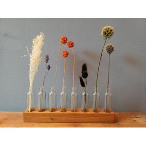 Blumen- und Gräservasen mit 8 Gläsern--werky