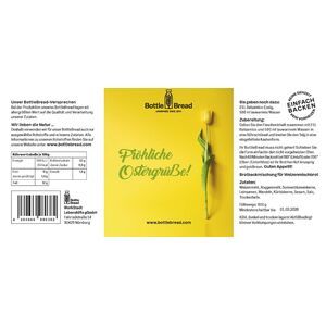 BottleBread "Fröhliche Ostergrüße Tulpe"-Lebenshilfe Nürnberg-werky