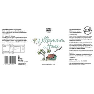 BottleBread "Willkommen zu Hause" personalisierbar-Lebenshilfe Nürnberg-werky