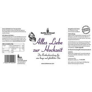 BottleBread "Alles Liebe zur Hochzeit" personalisierbar-Lebenshilfe Nürnberg-werky