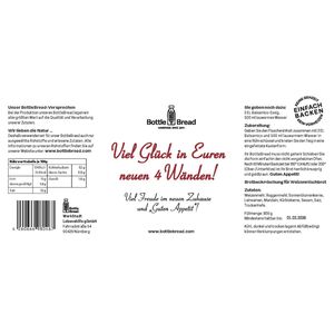 BottleBread "Viel Glück in Euren neuen 4 Wänden"--werky