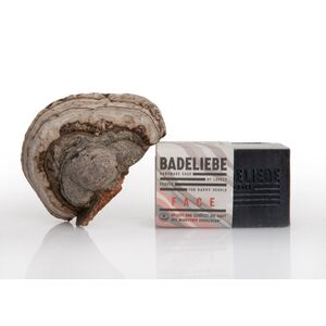 BADELIEBE FACE - Zunderschwamm Gesichtsseife mit Sheabutter und Aktivkohle-Lebenshilfe Nürnberg-werky