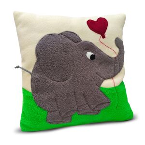 Kuschelkissen "Elefant/Herz"--werky