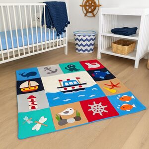 Patchwork-Kuscheldecke für Babys und Kleinkinder--werky