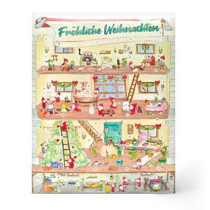 Großer Adventskalender „Weihnachtswichtelhaus“ - zum Selbstbefüllen--werky