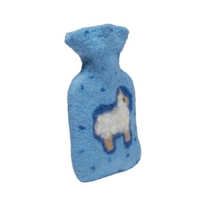 Filzwärmflasche für Kinder Schäfchen blau--werky