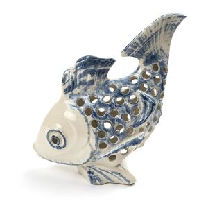 Teelicht-Leuchterfisch aus Keramik-Greifenwerkstatt-werky