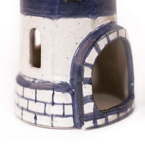 Teelicht-Leuchtturm aus Keramik-Greifenwerkstatt-werky