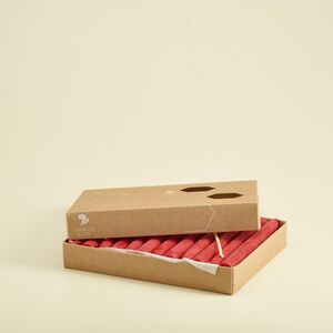 Baumkerzen rot 120×14 24er Set--werky