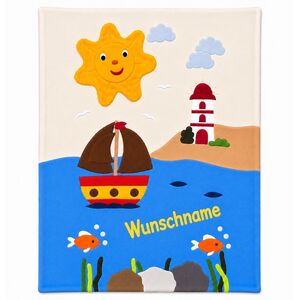 Kuscheldecke "Segelboot"-Pommerscher Diakonieverein-werky