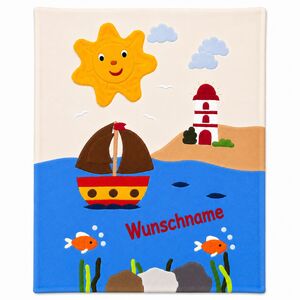 Kuscheldecke "Segelboot"-Pommerscher Diakonieverein-werky