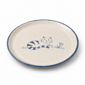 Kinderteller „Katze“ - handbemalt, Ø 20 cm--werky