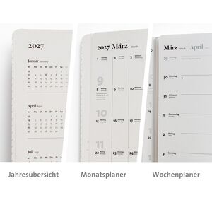 Buchkalender 2027 – A5+ Terminplaner mit Schweizer Broschur--werky