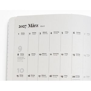 Buchkalender 2027 – A5+ Terminplaner mit Schweizer Broschur--werky